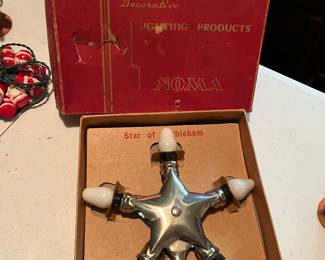 Vintage Noma Christmas tree topper in original box!
