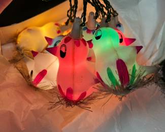 Vintage Christmas ornaments and lights.....