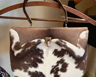 Cowhide purse