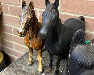 Hubley cast iron horses