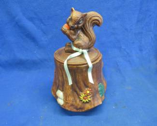 Lot 29: Ceramic Squirrel Nut Jar