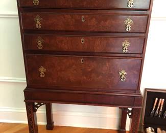 Hickory Chair Chippendale Style Silver Chest