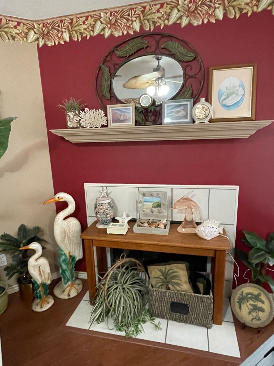 Coral, sea shells, coastal decor