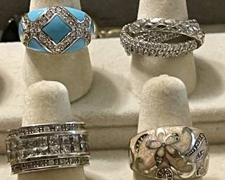 enamel and stelring rings