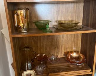 Depression Glass in many colors