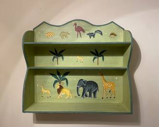 Hand painted Animal shelf