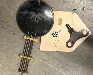 German pendulum "Vienna Regulator" style wall clock is by Gustav Becker (with the crown and GB marking - and GB initials side screen). It looks to date to early 20th century