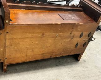 German pendulum "Vienna Regulator" style wall clock is by Gustav Becker (with the crown and GB marking - and GB initials side screen). It looks to date to early 20th century