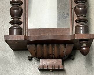 German pendulum "Vienna Regulator" style wall clock is by Gustav Becker (with the crown and GB marking - and GB initials side screen). It looks to date to early 20th century