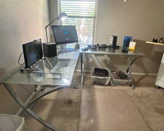 Glass Computer Desk 