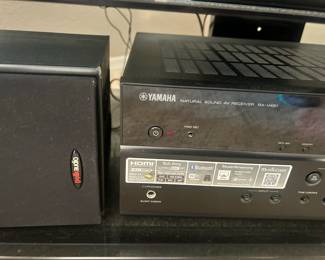Yamaha Receiver RX-V481   Polk Audio Surround Sound Speakers