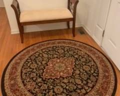 Hall entry rug and seat