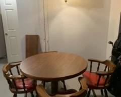 Solid wood kitchen table