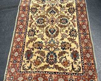 Hand woven wool rug made in Romania 