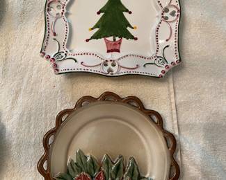 Christmas plates