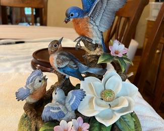 Blue bird family by Andrea perfect condition
