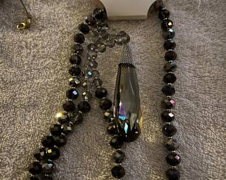 Versona’s long bead necklace