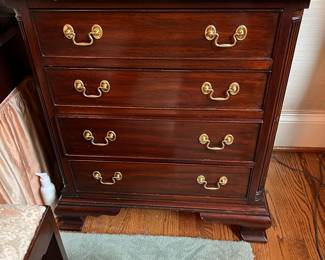 Pair Henkel Harris bedside night tables