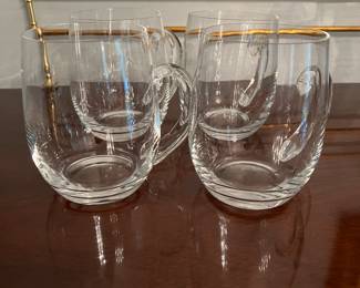Fine glass beer glasses