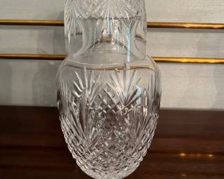 Water with glass for night stand