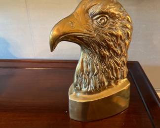Heavy brass eagle head