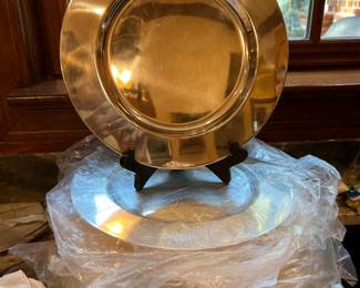 Silver plate chargers