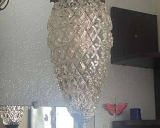 MCM pair of hanging lights