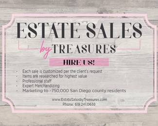 Estate Sales by Treasures New Postcard
