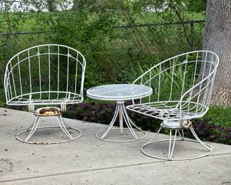 MCM Outdoor Chair & Table