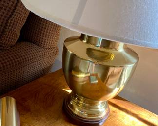 we have two brass lamps