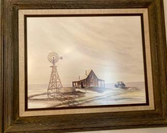 Doris A. Rives , Titled "Alone" National Invitational Western Art Show 1974