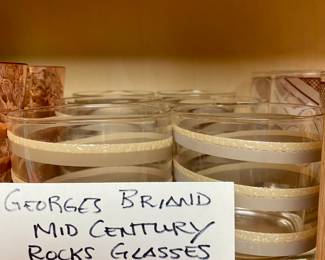 Georges Briard Vintage glassware