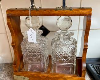 lovely antique decanter set
