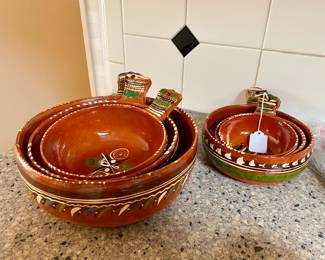 vintage Mexican  pottery set 