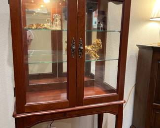 Great little curio cabinet with light