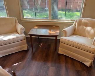 Mid century chairs, and cool table