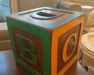 Solid wood, large wooden nursery decor