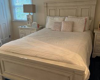 Bed frame with mattress