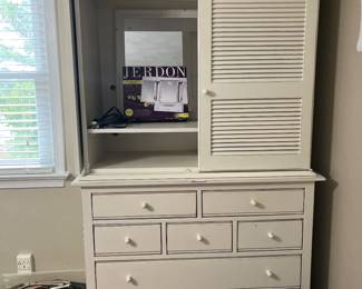 Entertainment center with dresser