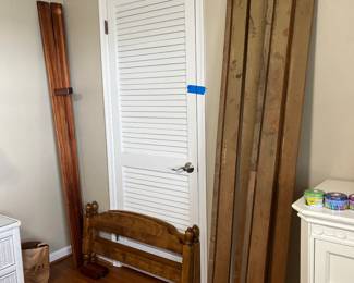 Twin size wooden bed frame