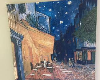 Italian village canvas