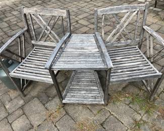 Vintage Couples chairs and table