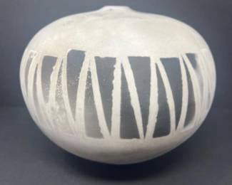 Southwest Applied Arts Pottery Saggar Fired Raku Pot - Arizona