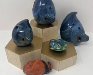 Collection of Ocarina Clay Flutes