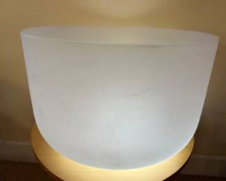 18" A Note Third Eye Chakra Crystal Singing Bowl - Meditation Bowl