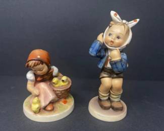 Vintage Goebel Hummel Figurines 57/0 TMK3 & 217 TMK4
