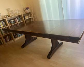 Expandable Solid Wood Trestle Dining Table - Project Piece