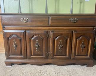 Vintage Solid Maple Dearborn Provincetown Console Buffet Cabinet