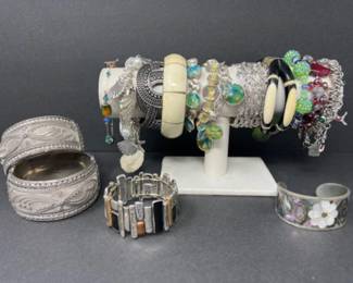 Variety of Bracelets and Cuffs