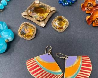Vintage Funky & Dazzling Costume Jewelry - Laurel Burch